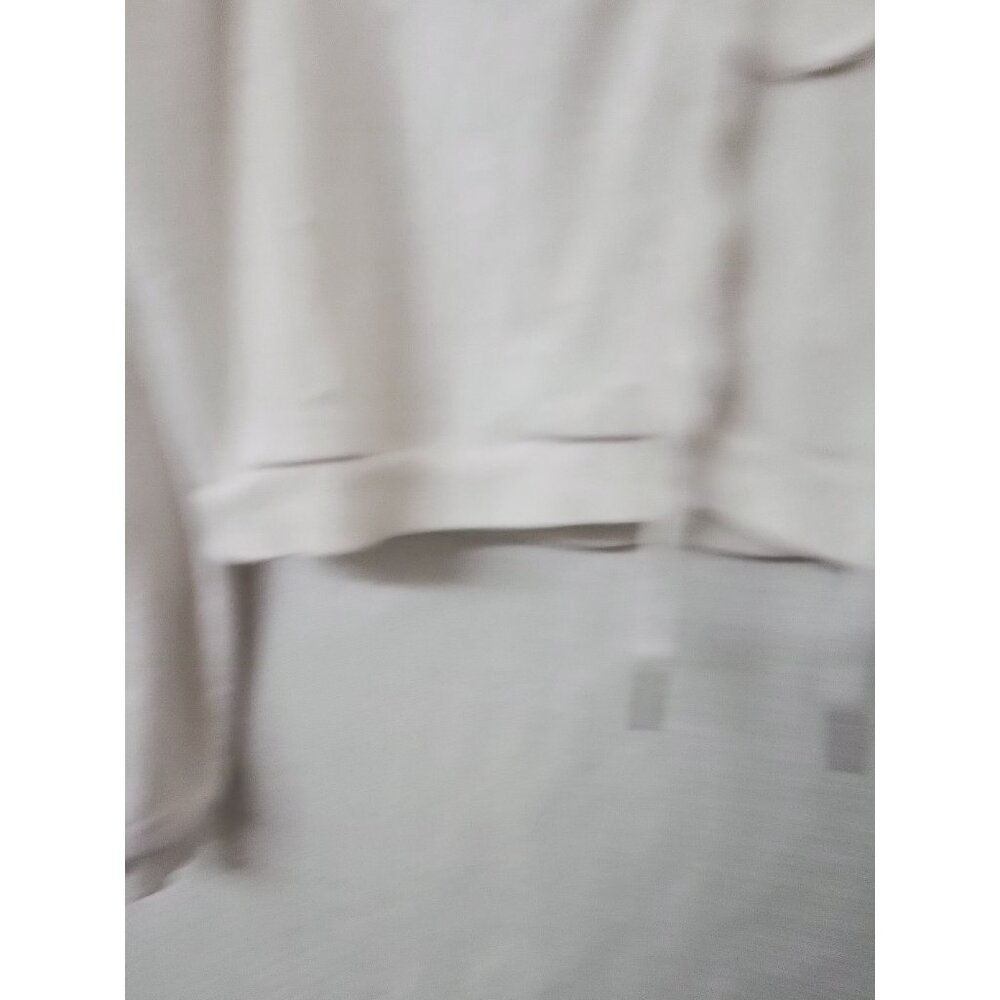 Dance & Marvel Sz Small White Cropped Sweatshirt Lace Up Distressed Athileisure - Picture 7 of 8